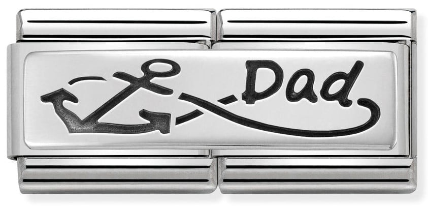 Double Engraved Infinity Dad