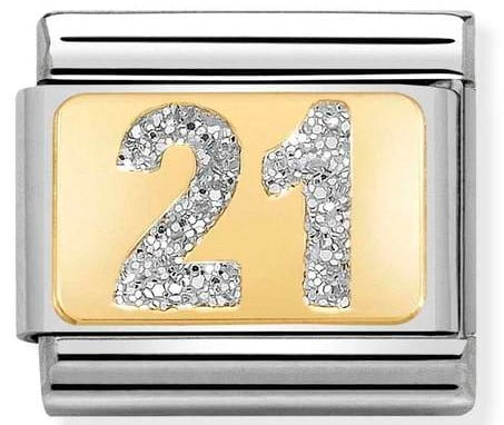 21 with glitter