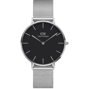 DANIEL WELLINGTON PETITE STERLING BLACK
