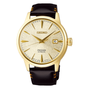 SEIKO PRESAGE COCKTAIL AUTOMATIC GENTS GOLD TONE DRESS WATCH