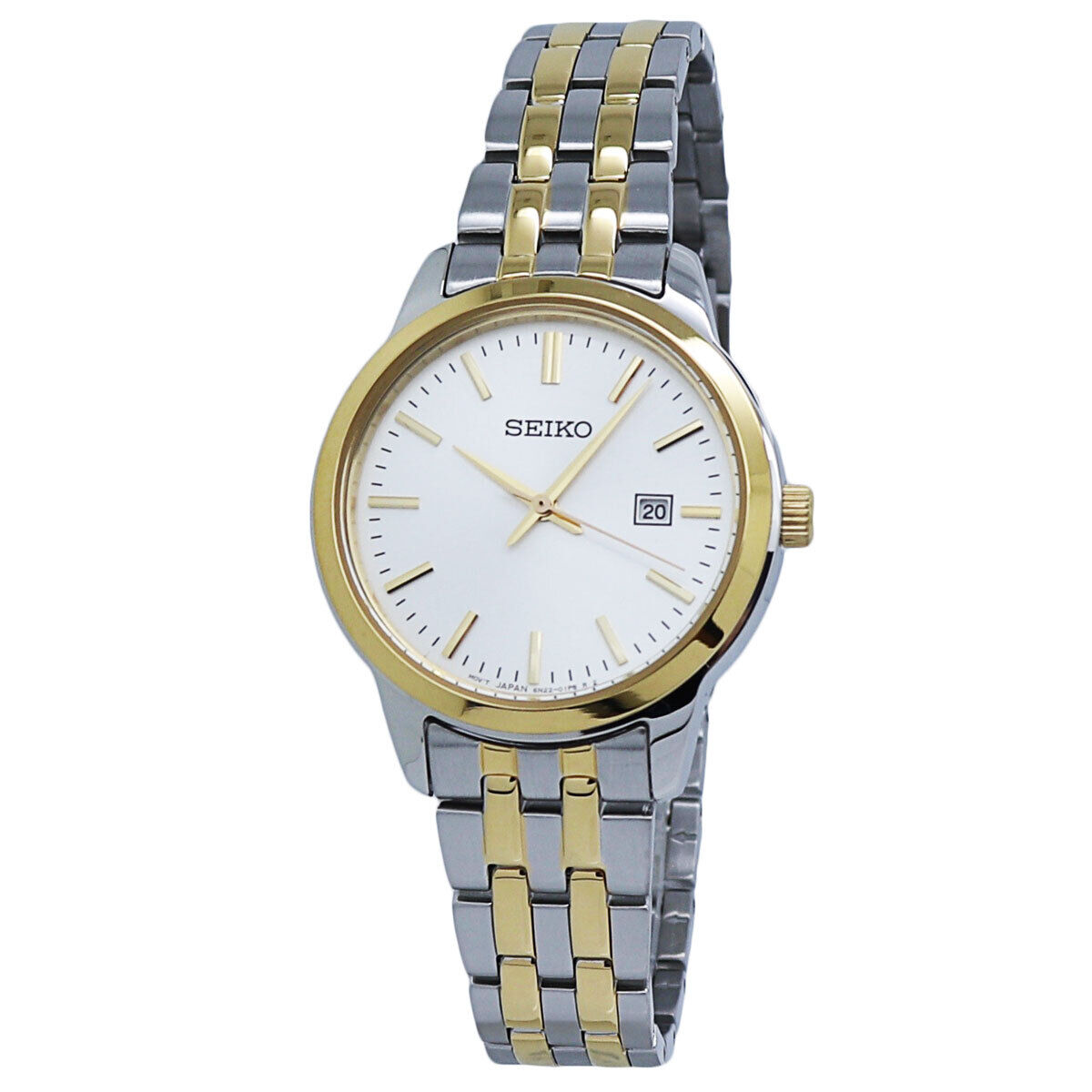 Seiko Quartz White Dial Two-Tone Stainless Steel Ladies Watch