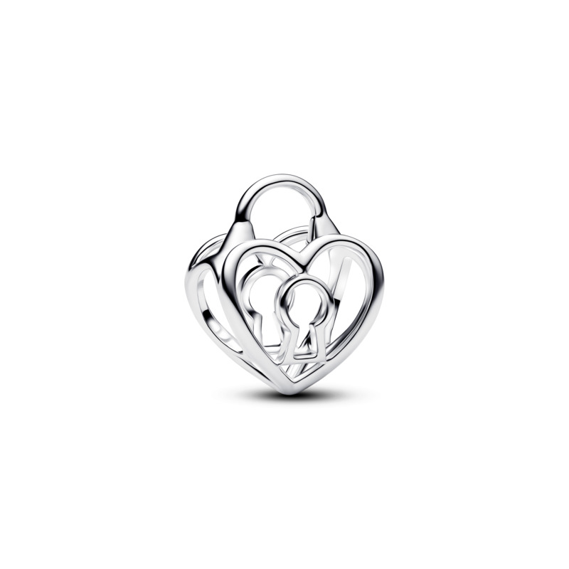 PANDORA Openwork Heart Padlock Charm – Jewelshop
